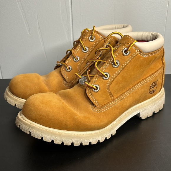 Timberland Nellie Double Wheat Womens Boot 23391 Wheat Preloved size 7.5 M - Picture 3 of 12